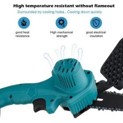 MUSTOOL Kettensäge 6 Zoll 88V Elektro-Kettensäge Tragbare Handgeführte Akku Kettensäge Enthalten 2 Batterie Und Ladegerät Blau -Kettensägen & Zubehör Shop 65645476 3