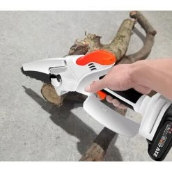 BENOBBY KIDS Mini-Akku-Kettens?ge, Tragbare Kabellose Elektro-Kettens?ge Mit Akku F��r Gartenarbeit, Beschneiden, Holzschneiden (Wei?) -Kettensägen & Zubehör Shop 65686411 3