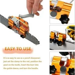 BF Tragbarer Kettensägenschärfer Kettenschärfer Tragbarer Kettensägenschärfer Manueller Kettensägenschärfer (Gold) -Kettensägen & Zubehör Shop 66023290 3