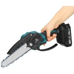 MOHOO Elektrische Mini-kettensägen Akku-Kettensägen 6 Zoll Elektrosäge Kabellos Mit 2*Akku -Kettensägen & Zubehör Shop 66342271 5