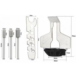 MONLY Kettensägenschärfer – Kettensägen-Schärfset, Elektrischer Schärfer, Gezackter Schärfer, Polierzubehör-Set, Kettenbohrer -Kettensägen & Zubehör Shop 66478917 3