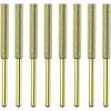 MONLY 8-teilige Kettensägen-Bits Zum Schärfen Von Kettensägen Mit Titanbeschichtung, Hohe Härte, Elektrische Kettensägenfeile, 4 Mm