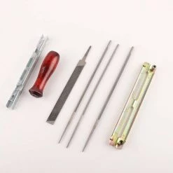 MONLY 8-teiliges Universal-Kettensägen-Schärfset Metall-Handfeilen-Set Kettensägen-Schärfset Professionelles Kettenschärf-Flachfeilen Und Raspeln Für Werkstatthandwerk -Kettensägen & Zubehör Shop 66480513 3