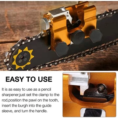 DECKON Kettens?gen-Sch?rfger?t, Handkurbel-Kettens?gen-Sch?rfger?t, Sch?rfer-Schleifger?t, Sch?rfwerkzeug F��r Holzf?ller- Und G?rtner-Kettens?ge 4 DECKON Kettens?gen-Sch?rfger?t, Handkurbel-Kettens?gen-Sch?rfger?t, Sch?rfer-Schleifger?t, Sch?rfwerkzeug F��r Holzf?ller- Und G?rtner-Kettens?ge – Bild 4