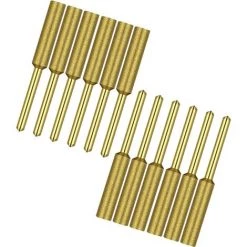 DECKON 12er-Pack Diamant-Kettens?gensch?rfer Mit Hoher H?rte, Titanbeschichtet, 4 Mm