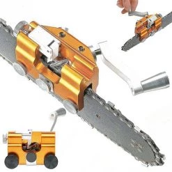 DECKON Tragbarer Manueller Kettensch?rfer F��r Deckss?gen Zum Sch?rfen Von Deckss?gen Mit Handkurbel