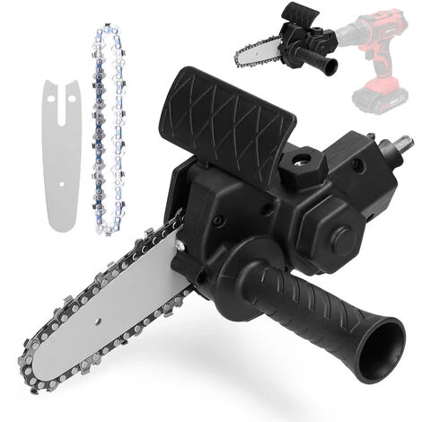 HAPPYSHOPPING 4-Zoll-Bohrmaschine Modifiziert An Elektrische Kettensäge Werkzeugbefestigung Elektrische Kettensägen Zubehör Praktisches Modifikationswerkzeug-Set Holzbearbeitungs-Schneidwerkzeug 1 HAPPYSHOPPING 4-Zoll-Bohrmaschine Modifiziert An Elektrische Kettensäge Werkzeugbefestigung Elektrische Kettensägen Zubehör Praktisches Modifikationswerkzeug-Set Holzbearbeitungs-Schneidwerkzeug