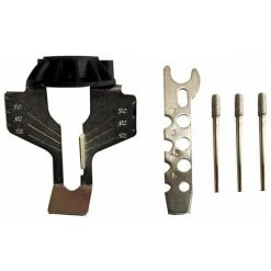 LIFCAUSAL 5 STÜCKE Eisen Kettensägenschärfer Schleifbit Schraubenschlüssel Kit Bohrerschärfmaschine Elektrische Schleifmaschine Polituren Sägeketten Bohrwerkzeug Zubehör Set Schwarz