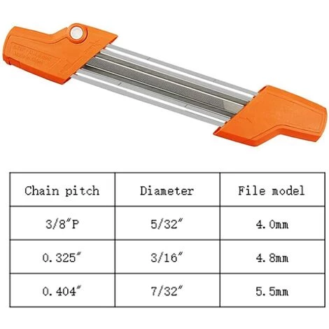 GESCHENKE Kettenschärfgerät Für Kettensägen, Holzbearbeitungsklinge, Einfacher Ersatz-Kettenschärfgerät Für Kettensägen (4,0 Mm) 2 GESCHENKE Kettenschärfgerät Für Kettensägen, Holzbearbeitungsklinge, Einfacher Ersatz-Kettenschärfgerät Für Kettensägen (4,0 Mm) – Bild 2