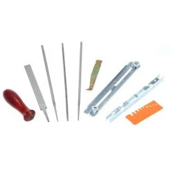 SUPERSELLER 10 Stück Kettensägen-Schärfwerkzeug - Inklusive 5/32, 3/16 Und 7/32 Zoll Feilen, Tiefenmessgerät Und Werkzeugtasche -Kettensägen & Zubehör Shop 67664394 3
