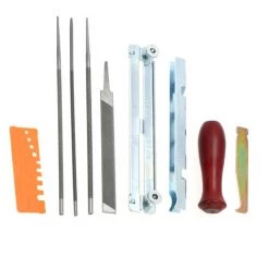 SUPERSELLER 10 Stück Kettensägen-Schärfwerkzeug - Inklusive 5/32, 3/16 Und 7/32 Zoll Feilen, Tiefenmessgerät Und Werkzeugtasche -Kettensägen & Zubehör Shop 67664394 4