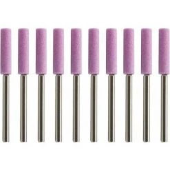 ECHOO 10pcs 3/8 Kettensägenschärfer Kompatibel Für Maniküre-Kettensägen-Kettenpolieren (Schaft 4,8 Mm)