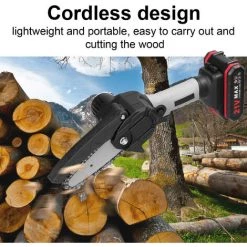 LIFCAUSAL 21 V 4 Zoll Tragbare Elektrische Astsäge Kleiner Holzspaltkettensägen-Bürstenmotor Einhand-Holzbearbeitungswerkzeug Für Gartenobstgärten Schwarze Und Graue Modelle Mit Zwei Batterien Und Einer Ladung 7 LIFCAUSAL 21 V 4 Zoll Tragbare Elektrische Astsäge Kleiner Holzspaltkettensägen-Bürstenmotor Einhand-Holzbearbeitungswerkzeug Für Gartenobstgärten Schwarze Und Graue Modelle Mit Zwei Batterien Und Einer Ladung -Kettensägen & Zubehör Shop 68339616 3