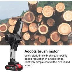LIFCAUSAL 21 V 4 Zoll Tragbare Elektrische Astsäge Kleiner Holzspaltkettensägen-Bürstenmotor Einhand-Holzbearbeitungswerkzeug Für Gartenobstgärten Schwarze Und Graue Modelle Mit Zwei Batterien Und Einer Ladung 9 LIFCAUSAL 21 V 4 Zoll Tragbare Elektrische Astsäge Kleiner Holzspaltkettensägen-Bürstenmotor Einhand-Holzbearbeitungswerkzeug Für Gartenobstgärten Schwarze Und Graue Modelle Mit Zwei Batterien Und Einer Ladung -Kettensägen & Zubehör Shop 68339616 5