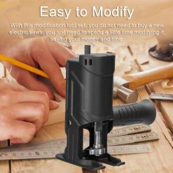 LIFCAUSAL Elektrische Bohrmaschine Modifizierte Werkzeugbefestigung Elektrische Stichsägen Zubehör Elektrische Säbelsägen Teile Schnelles Praktisches Modifikationswerkzeug-Set Holzbearbeitungs-Schneidwerkzeug Mit 3 Sägeblättern Zum Schneiden Von Holz -Kettensägen & Zubehör Shop 68339689 4