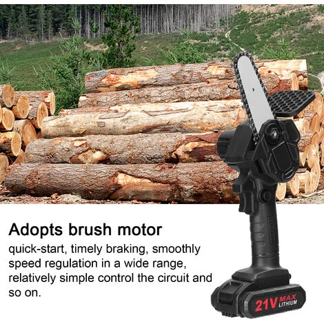 LIFCAUSAL 21 V 500 W 4-Zoll-wiederaufladbare Lithiumbatterie Elektrische Astsägen Tragbarer Kleiner Holzspaltkettensägen-Bürstenmotor Einhand-Holzbearbeitungs-Elektrowerkzeug Für Gartenobstgärten Eine Batterie Und Eine Ladung 5 LIFCAUSAL 21 V 500 W 4-Zoll-wiederaufladbare Lithiumbatterie Elektrische Astsägen Tragbarer Kleiner Holzspaltkettensägen-Bürstenmotor Einhand-Holzbearbeitungs-Elektrowerkzeug Für Gartenobstgärten Eine Batterie Und Eine Ladung – Bild 5
