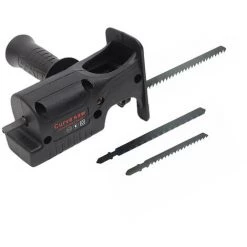 LIFCAUSAL Adapter Für Elektrische Bohrmaschine Auf Säbelsäge Mit 3 Austauschbaren Sägeblättern Bohrmaschine Modifiziertes Werkzeug Elektrische Säge Konverter Für Holz Metall Kunststoff Knochen Leder