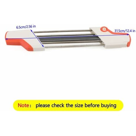 LIFCAUSAL Kettenschärfgerät Für Kettensägen, 2-in-1-Schneidwerkzeug Für Einfache Feilenschärfung Für STIHL, Feile Und Tiefenmesserfeile In Einem Ergonomischen Werkzeug (weiß Und Orange), 4,8 Mm 4 LIFCAUSAL Kettenschärfgerät Für Kettensägen, 2-in-1-Schneidwerkzeug Für Einfache Feilenschärfung Für STIHL, Feile Und Tiefenmesserfeile In Einem Ergonomischen Werkzeug (weiß Und Orange), 4,8 Mm – Bild 4