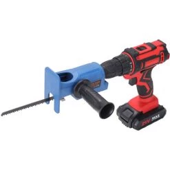 LIFCAUSAL Elektrische Bohrmaschine, Modifizierte Elektrische Sägen, Elektrische Säbelsägen Für Den Haushalt, Säbelsägen, Bohrmaschine Zu Stichsägen, Umbauzubehör-Set, Holzbearbeitungs-Schneidwerkzeug Mit 3 Sägeblättern -Kettensägen & Zubehör Shop 68340176 5