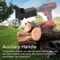 LIFCAUSAL Elektrische Bohrmaschine Modifizierte Werkzeugbefestigung Elektrische Säbelsägen Zubehör Elektrische Säbelsägen Teile Schnelles Praktisches Modifikationswerkzeug-Set Holzbearbeitungs-Schneidwerkzeug Mit 2 Sägeblättern Für Holz Metall -Kettensägen & Zubehör Shop 68340189 3