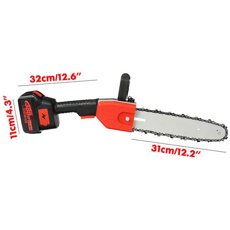 VIOLEWORKS 8'' Akku Kettensäge Motorkettensäge Motorsäge Mini Elektro-Einhandsäge + 2 Akkus 2 VIOLEWORKS 8'' Akku Kettensäge Motorkettensäge Motorsäge Mini Elektro-Einhandsäge + 2 Akkus – Bild 2