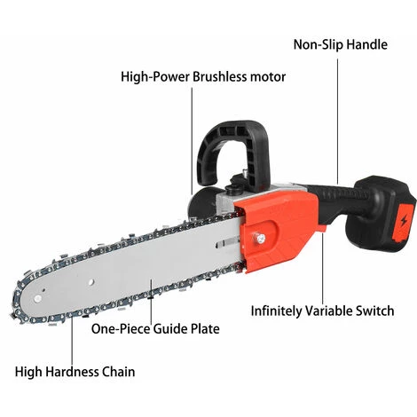 VIOLEWORKS 8'' Akku Kettensäge Motorkettensäge Motorsäge Mini Elektro-Einhandsäge + 2 Akkus 3 VIOLEWORKS 8'' Akku Kettensäge Motorkettensäge Motorsäge Mini Elektro-Einhandsäge + 2 Akkus – Bild 3