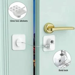 MONLY Kühlschrankschloss Für Kinder, Kindersicherung, Kühlschranktürschloss, Schrankfenster, 3M-Kleber, PVC-Fensterstrebe, Kein Bohren, Keine Rückstände – Weiß -Kettensägen & Zubehör Shop 68482268 3