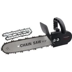 LIFCAUSAL Die Holzsäge Tischlersäge Elektrisches Haushaltswerkzeug Winkelschleifer Modifizierte Elektrische Kettensäge 　Automatische Betankungsumwandlungskettensäge Mit Zwei Ketten