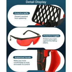 MENSELA 8-Zoll Akku Brushless Elektro Kettensäge Zum Abholzen Von Bäumen Elektrische Mini-Kettensägen Mit 2 Akkus -Kettensägen & Zubehör Shop 68758553 3