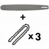 GT GARDEN 20 Zoll (50 Cm) Schwert Mit 3 Ketten 0.325/1.5/76 Treibglieder Für Kettensäge