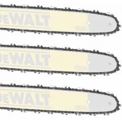 DeWALT Sägekette Für Akku-Kettensäge FlexVolt DT2066_ DT20663-QZ, DT20664-QZ - Verschiedene Längen - VPE 3 Stück - Größe:46 Cm